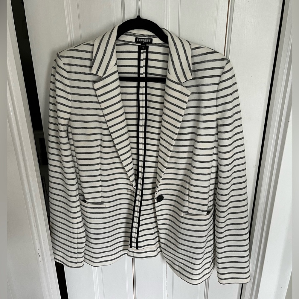 Striped Blazer, Express